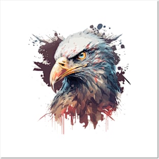 Eagle Portrait Animal Painting Wildlife Outdoors Adventure Posters and Art